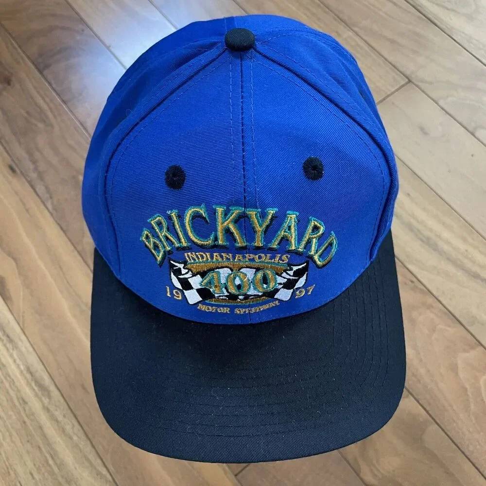 Vtg Brickyard 400 Hat Logo‎ 7 Athletic Snapback NASCAR 1997 Indianapolis …